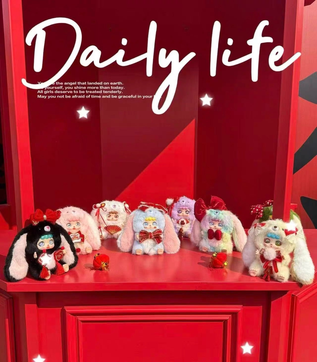 Kebidou Mini Bunny Happy New Year Plush Doll