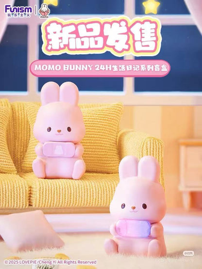 【NEW ARRIVAL】Momo Bunny 24h Life Diary Mini Bean,3 In 1 box
