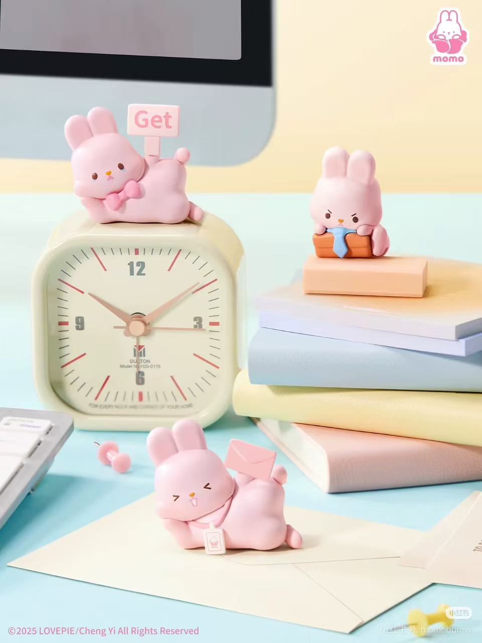 【NEW ARRIVAL】Momo Bunny 24h Life Diary Mini Bean,3 In 1 box