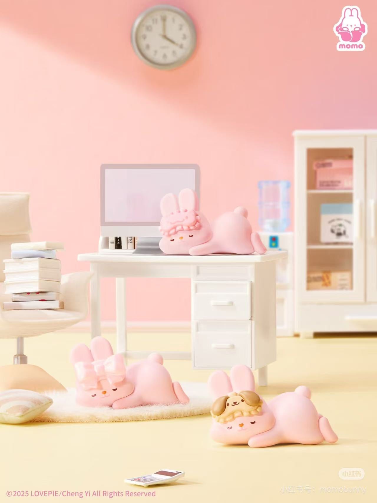 【NEW ARRIVAL】Momo Bunny 24h Life Diary Mini Bean,3 In 1 box