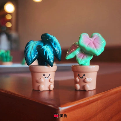 【NEW ARRIVAL】Meichai Fuzzy Plant Pot Mini Bean,3 In 1 Bag