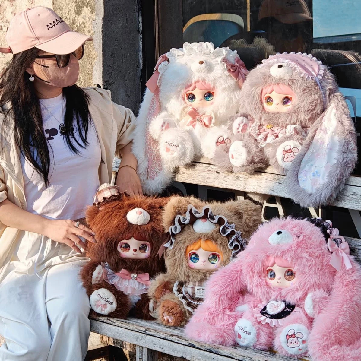 【NEW ARRIVAL】Mieno Meow Rabbit Diary 800% Plush Doll