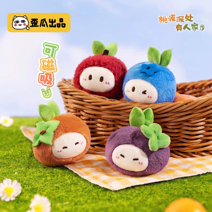 【NEW ARRIVAL】Radish Dumplings Fruit Magnet Mini Plush Doll