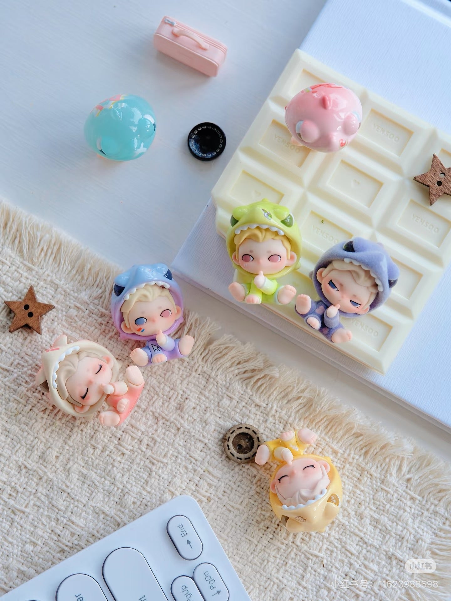 【NEW ARRIVAL】Dylan Office Shark Mini Bean,5 In 1 Bag