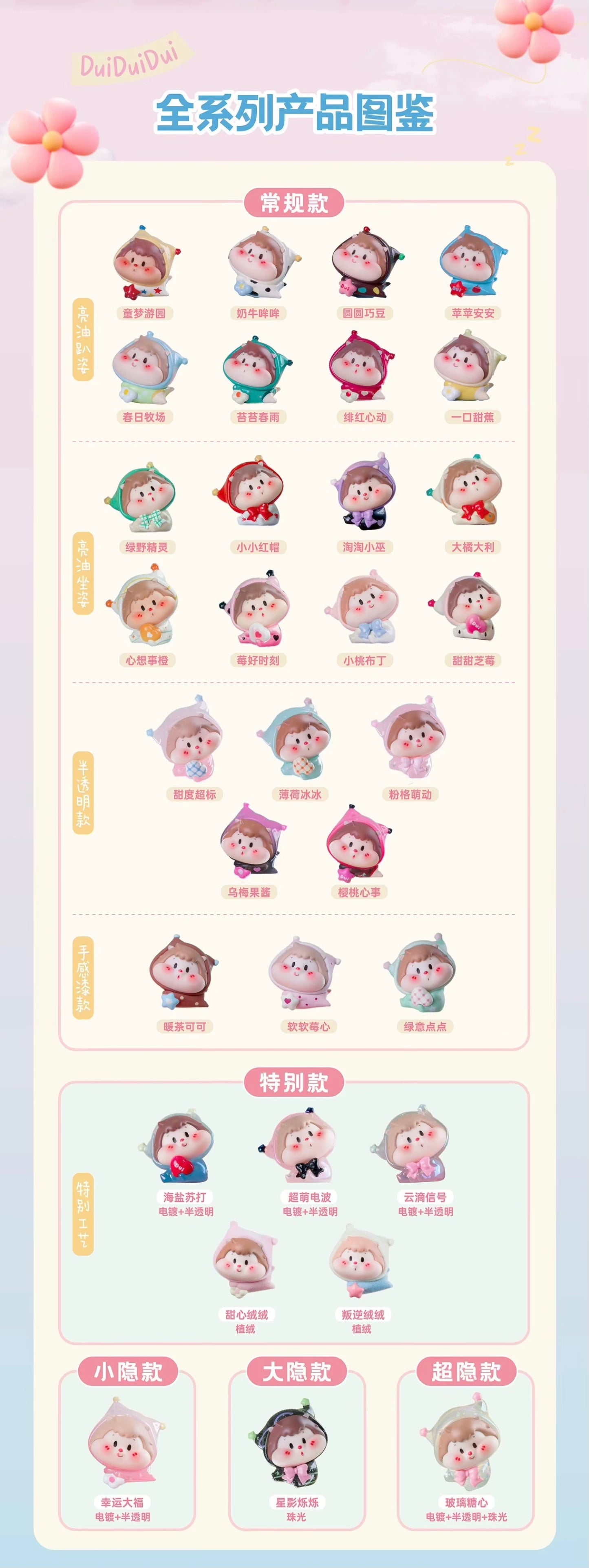 【NEW ARRIVAL】Duiduidui Pajama Party Mini Bean,5 In 1 Bag