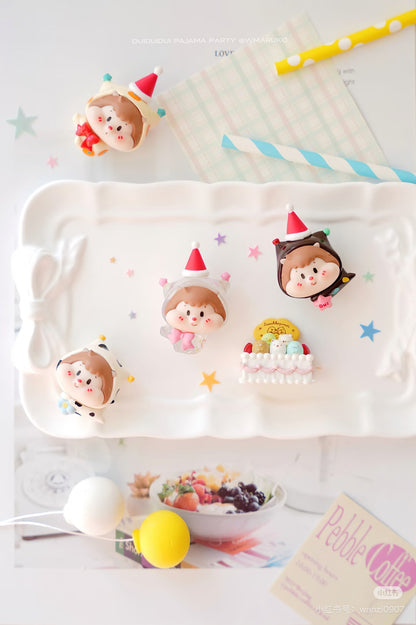 【NEW ARRIVAL】Duiduidui Pajama Party Mini Bean,5 In 1 Bag