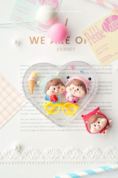 【NEW ARRIVAL】Duiduidui Pajama Party Mini Bean,5 In 1 Bag