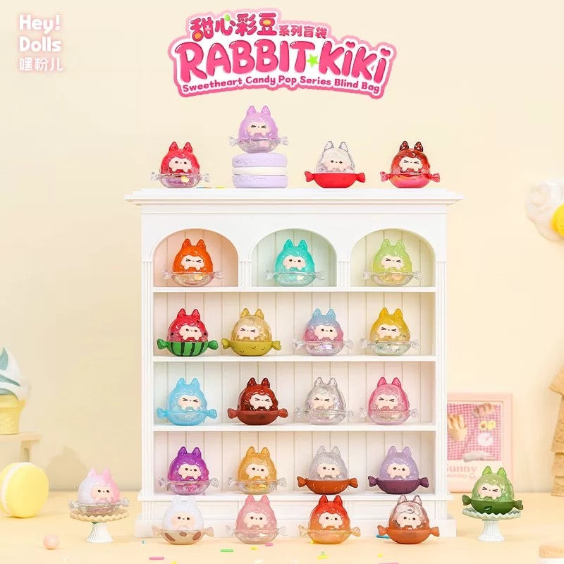 【NEW ARRIVAL】Rabbit Kiki Sweetheart Candy Pop Mini Bean,3 In 1 Bag