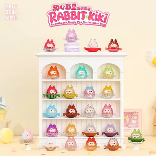 【NEW ARRIVAL】Rabbit Kiki Sweetheart Candy Pop Mini Bean,3 In 1 Bag