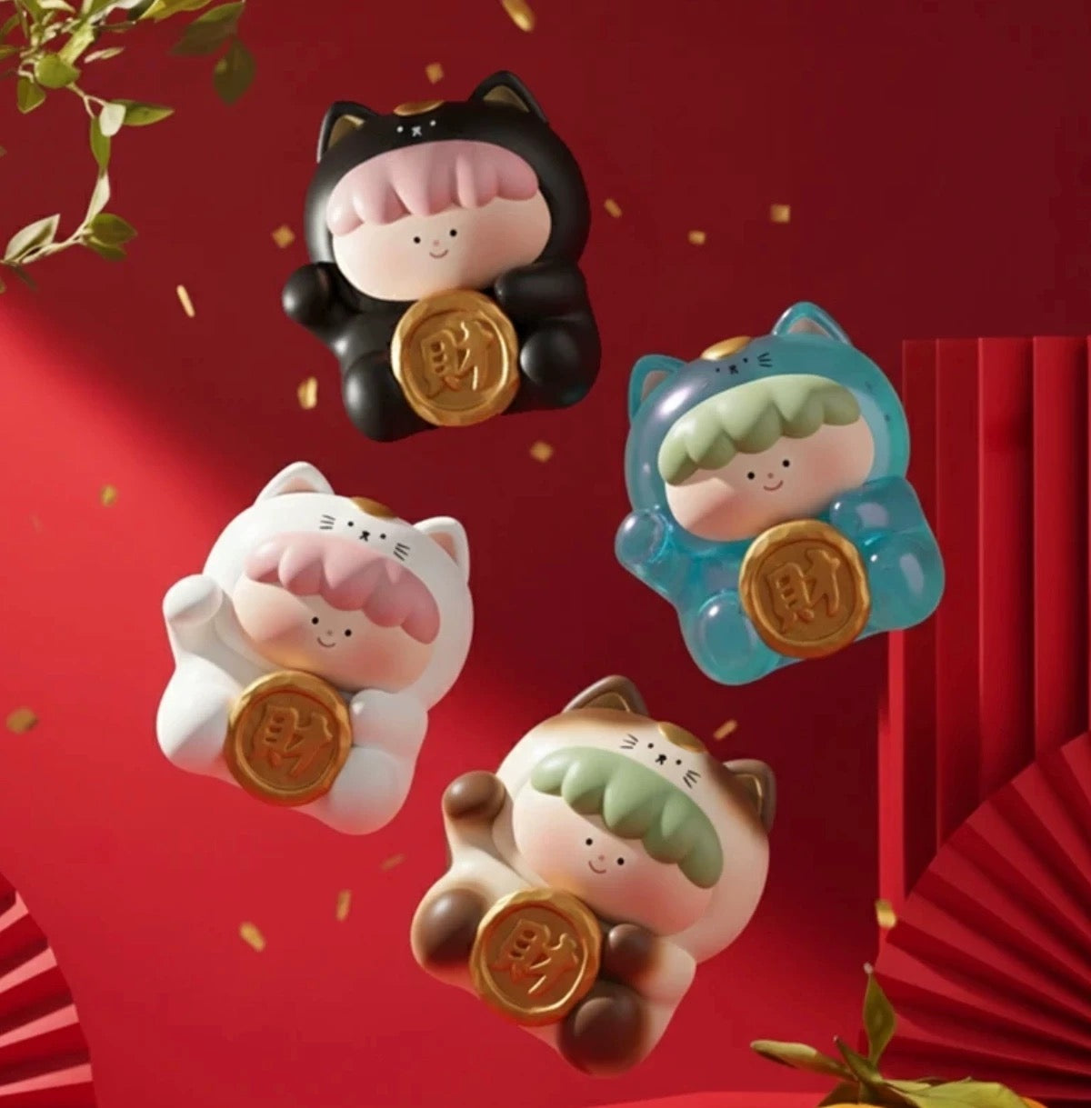 【NEW ARRIVAL】Big Gallery Wealth and Blessings Together Mini Bean,5 In 1 Bag