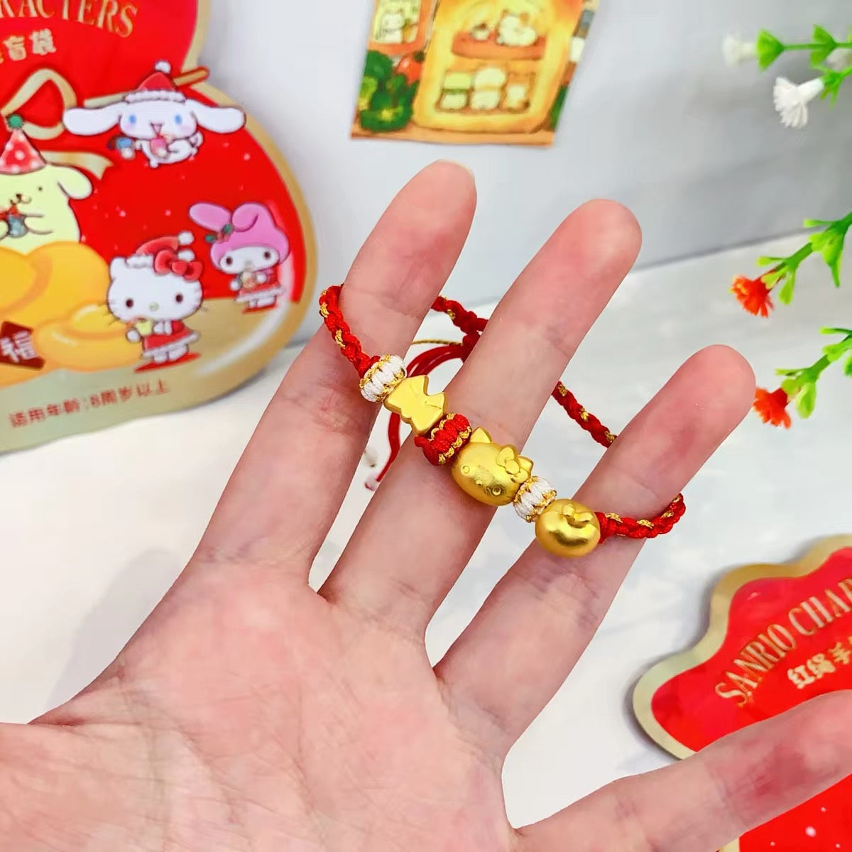 Sanrio Family Red Bracelet,3 bags