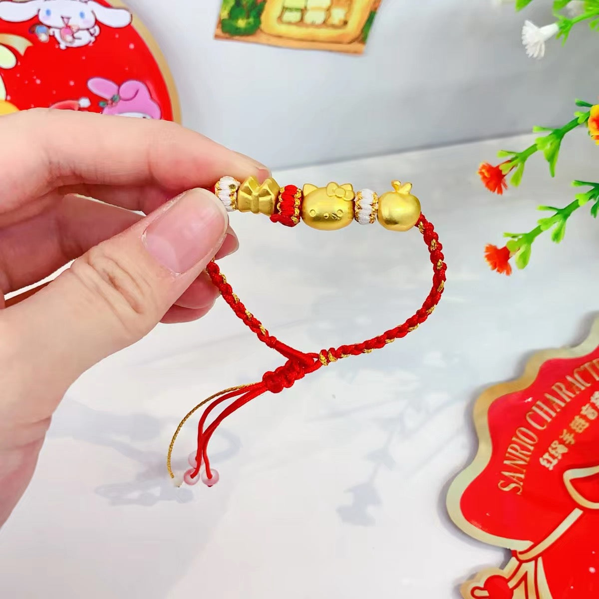 Sanrio Family Red Bracelet,3 bags