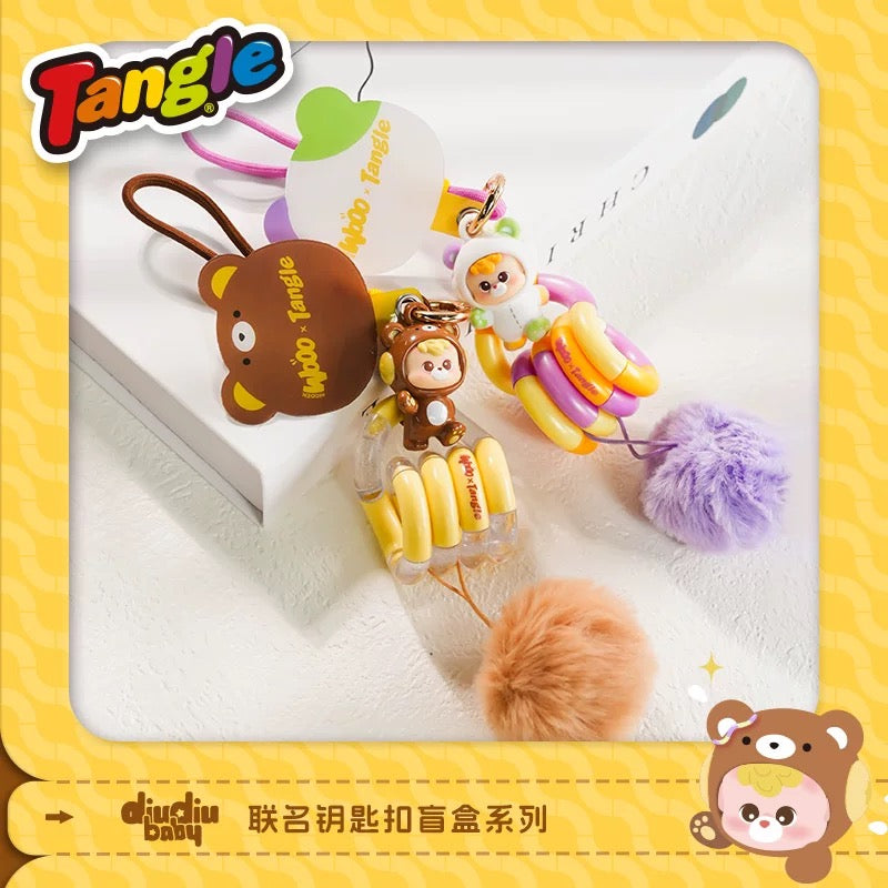 Diudiu Baby Abebe Bear Tangle Keychain