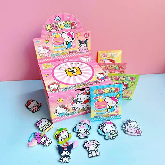 Acrylic Pixel HK Pendant-ship with other items