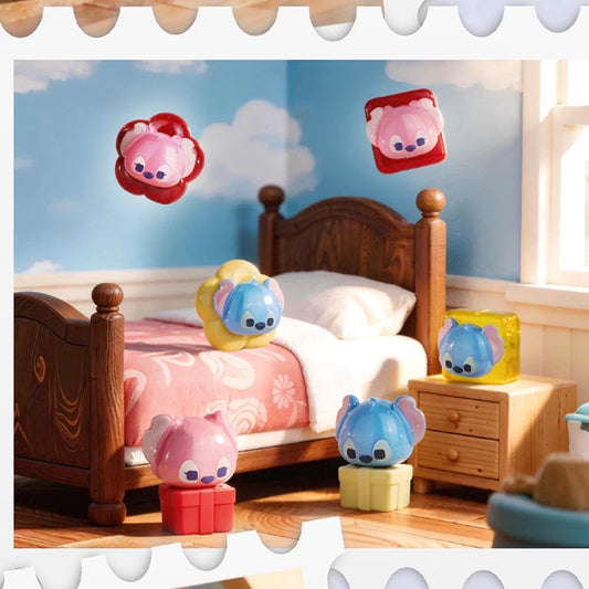 【NEW ARRIVAL】Stitch Hide And Seek Fridge Magnet Mini Bean,4 In 1 Bag