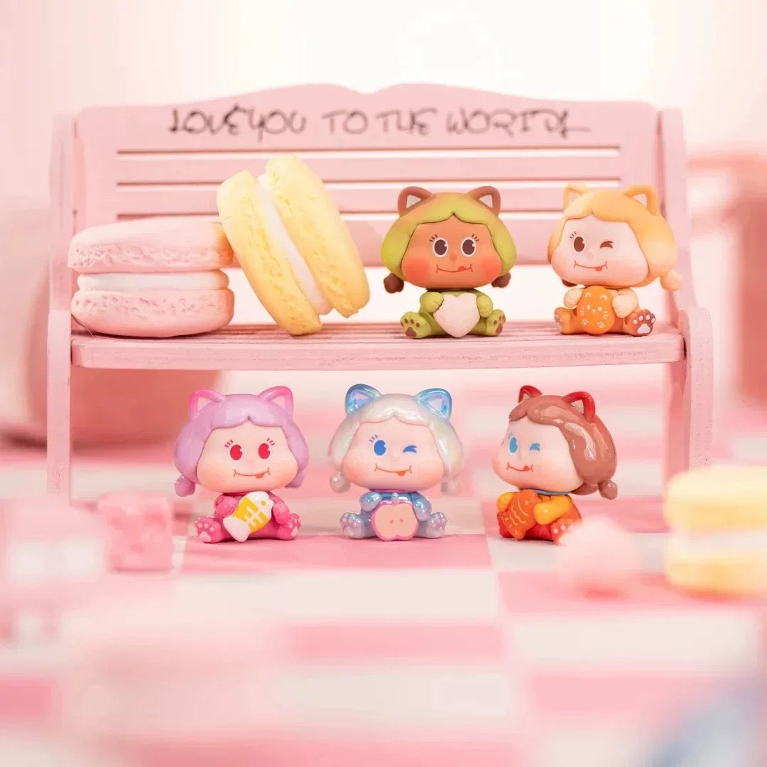 【NEW ARRIVAL】Amlls Little Boookii Meow Meow Island Mini Bean,4 In 1 Bag