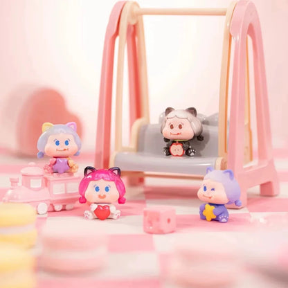 【NEW ARRIVAL】Amlls Little Boookii Meow Meow Island Mini Bean,4 In 1 Bag