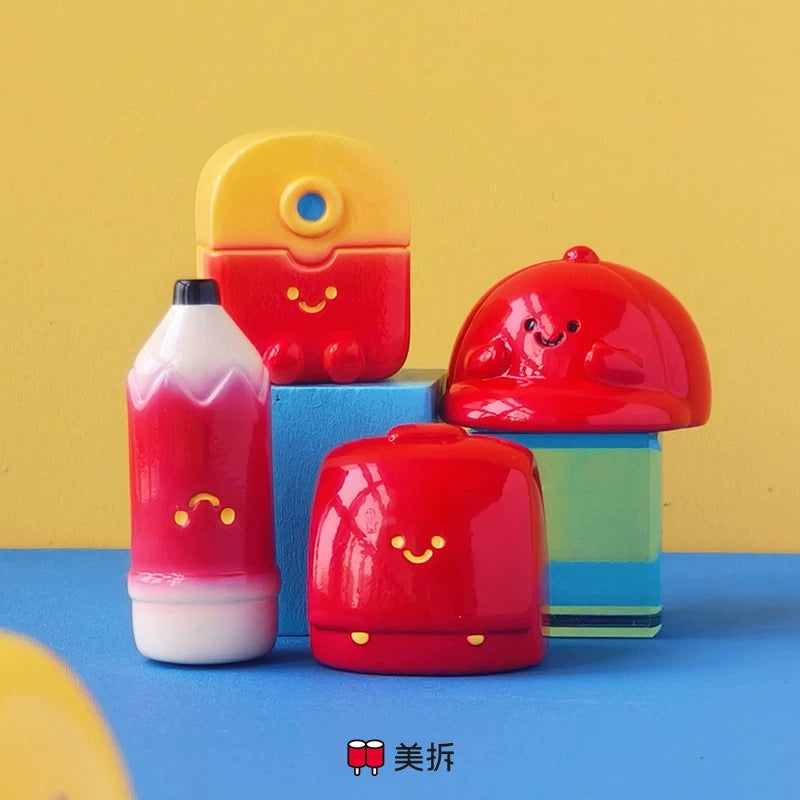 【NEW ARRIVAL】Meichai Pencil Case Mini Bean,3 In 1 Bag