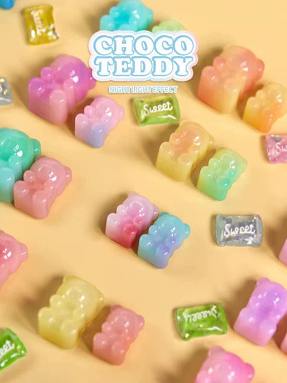 Choco Teddy Candy Chocolate bear Luminous Mini Bean