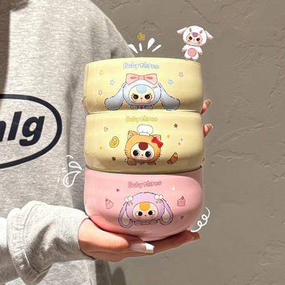 【PREORDER Baby 3】Baby 3 Stainless Steel Bowl 500ML/Ceramic Bowl 4PCS Set