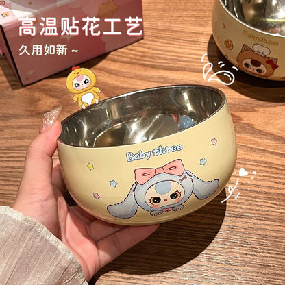 【PREORDER Baby 3】Baby 3 Stainless Steel Bowl 500ML/Ceramic Bowl 4PCS Set
