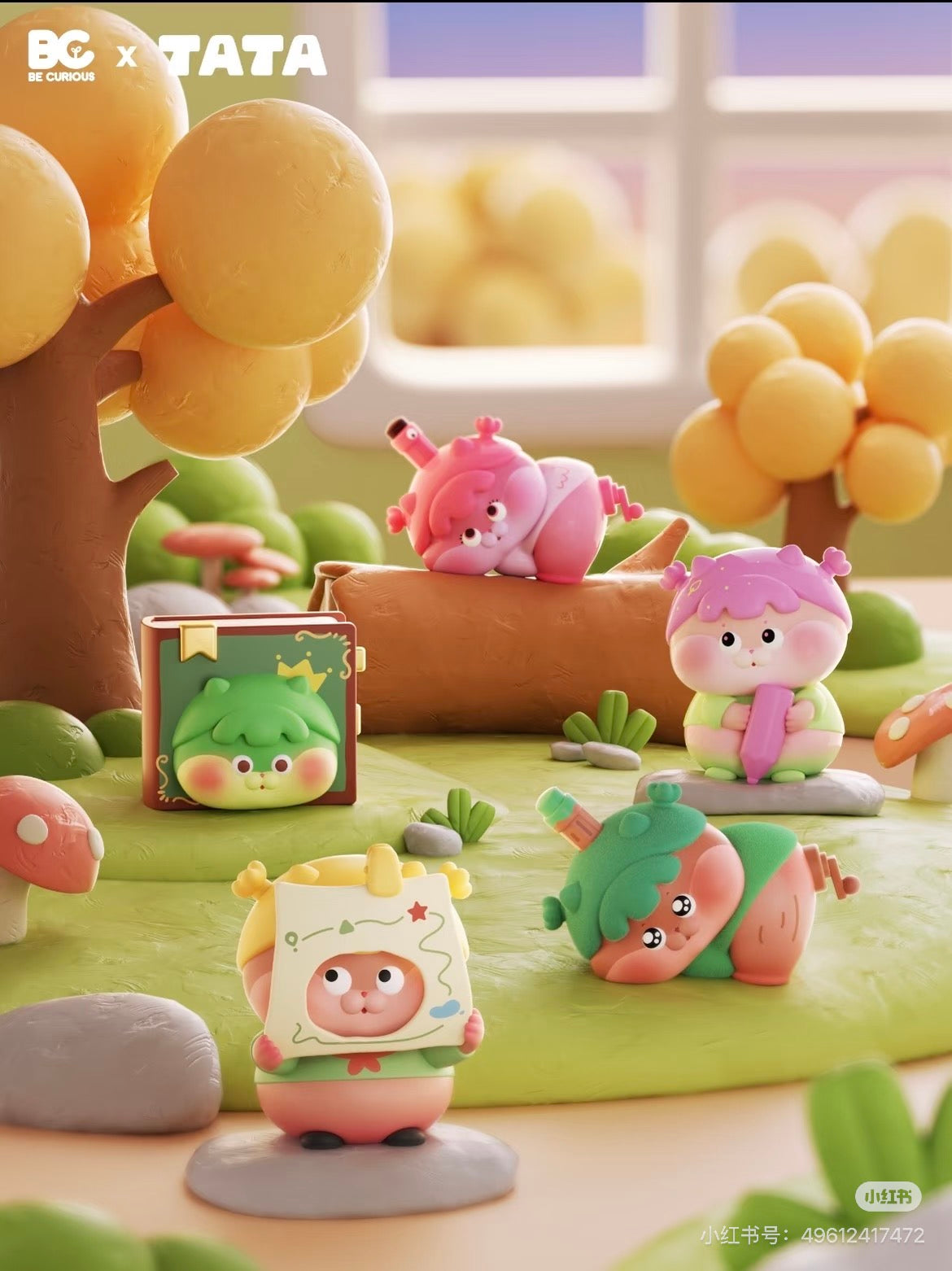 【NEW ARRIVAL】Tata Loves Studying Mini Bean,5 In 1 Bag