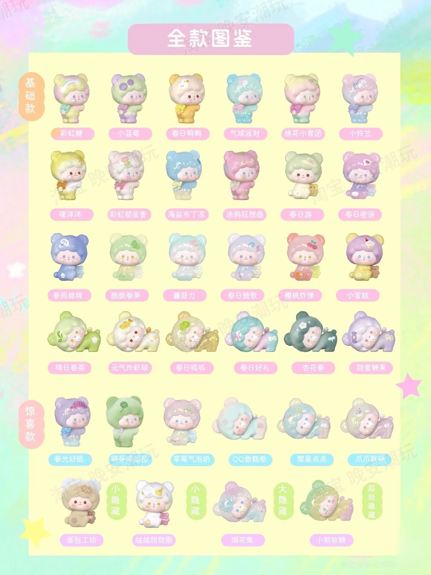 【NEW ARRIVAL】Gumi Bear Sweet Spring Whisper Mini Bean,5 In 1 Bag