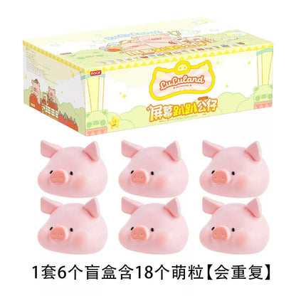 Lulu The Piggy Car Screen Scented Decoration Mini Bean,3 In 1 Box