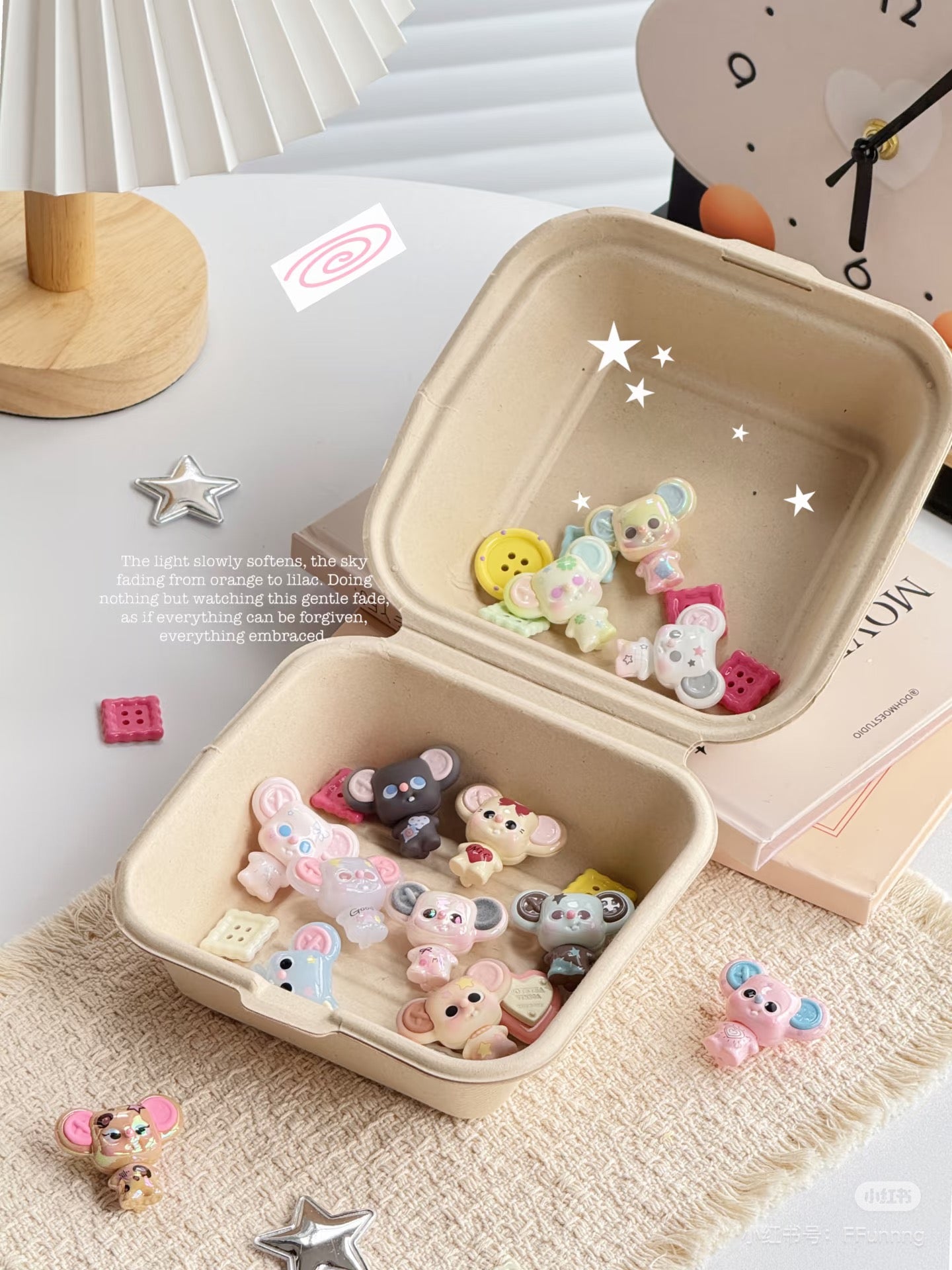 【NEW ARRIVAL】MiL-Buttons & Weaving Mini Bean,5 In 1 Bag