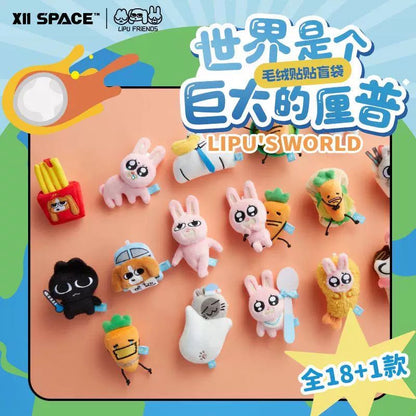 Lipu's World Plush Magnet,2 In 1 Bag