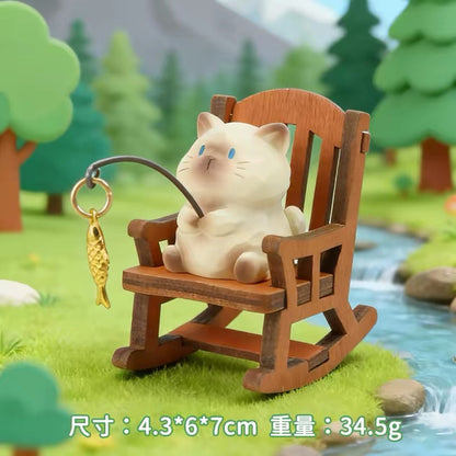 FOFO Animal Go Fishing In Rocking Chair Mini Figure
