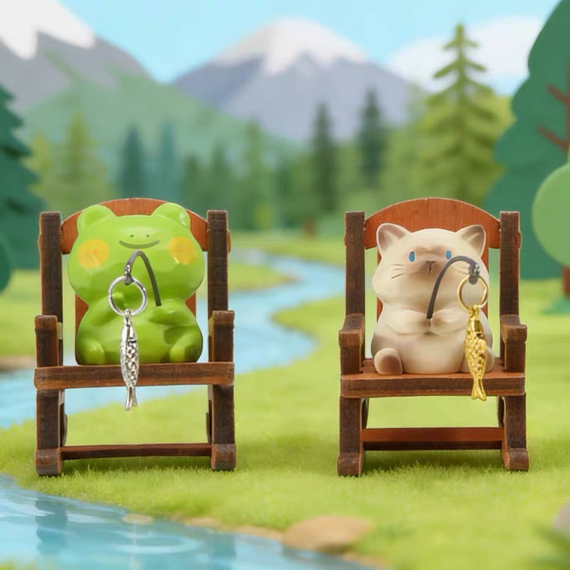 FOFO Animal Go Fishing In Rocking Chair Mini Figure
