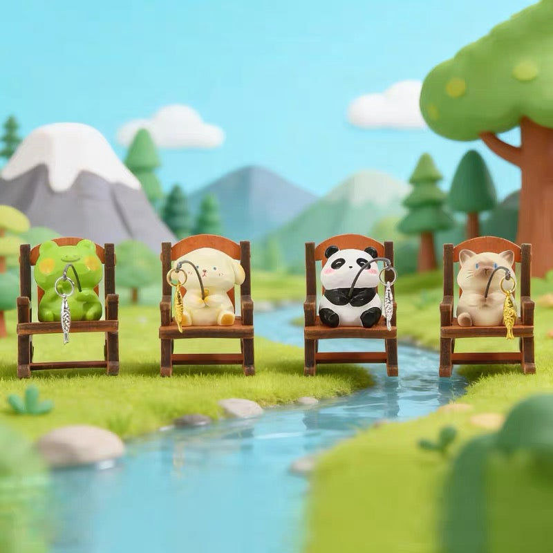 FOFO Animal Go Fishing In Rocking Chair Mini Figure