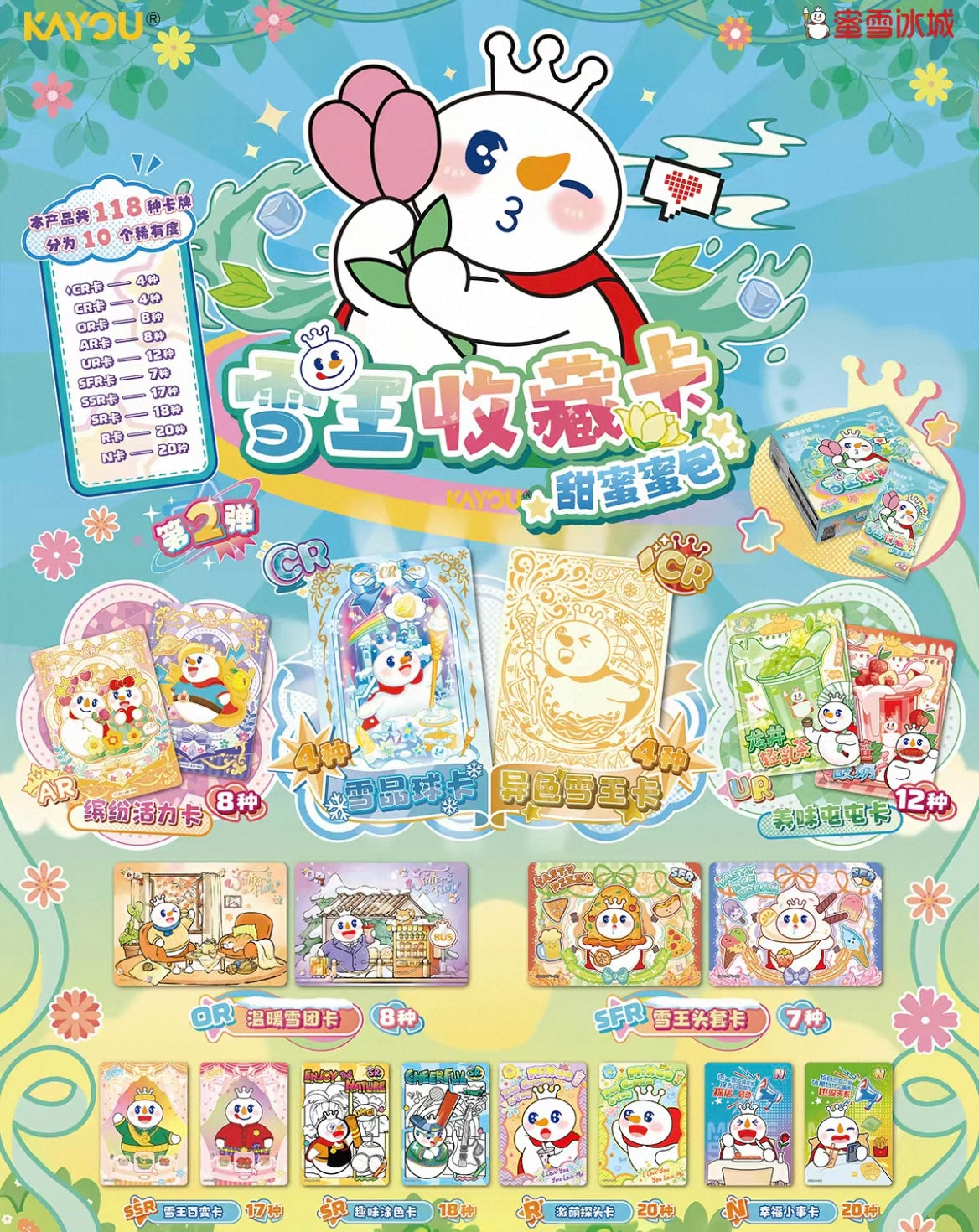 【NEW ARRIVAL】Mixue Sweet Sweet Card V2,4 In 1 Bag-SHIP WITH OTHER ITEMS