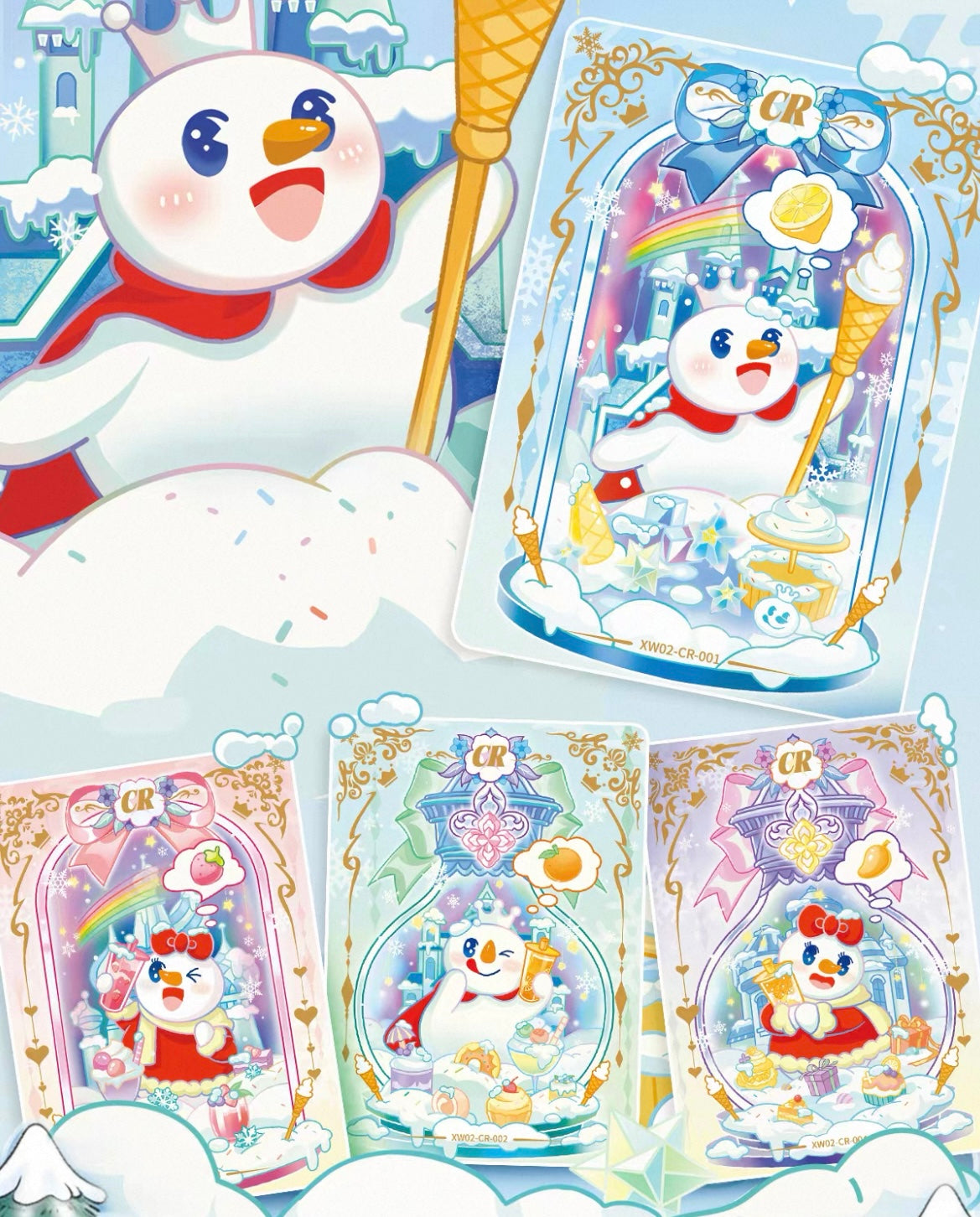 【NEW ARRIVAL】Mixue Sweet Sweet Card V2,4 In 1 Bag-SHIP WITH OTHER ITEMS
