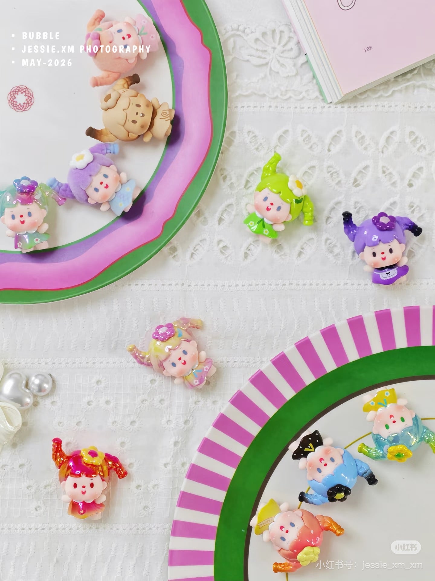 【NEW ARRIVAL】SWHY Bubble Ponytail Done,Cuteness Overload Mini Bean,4 In 1 Bag