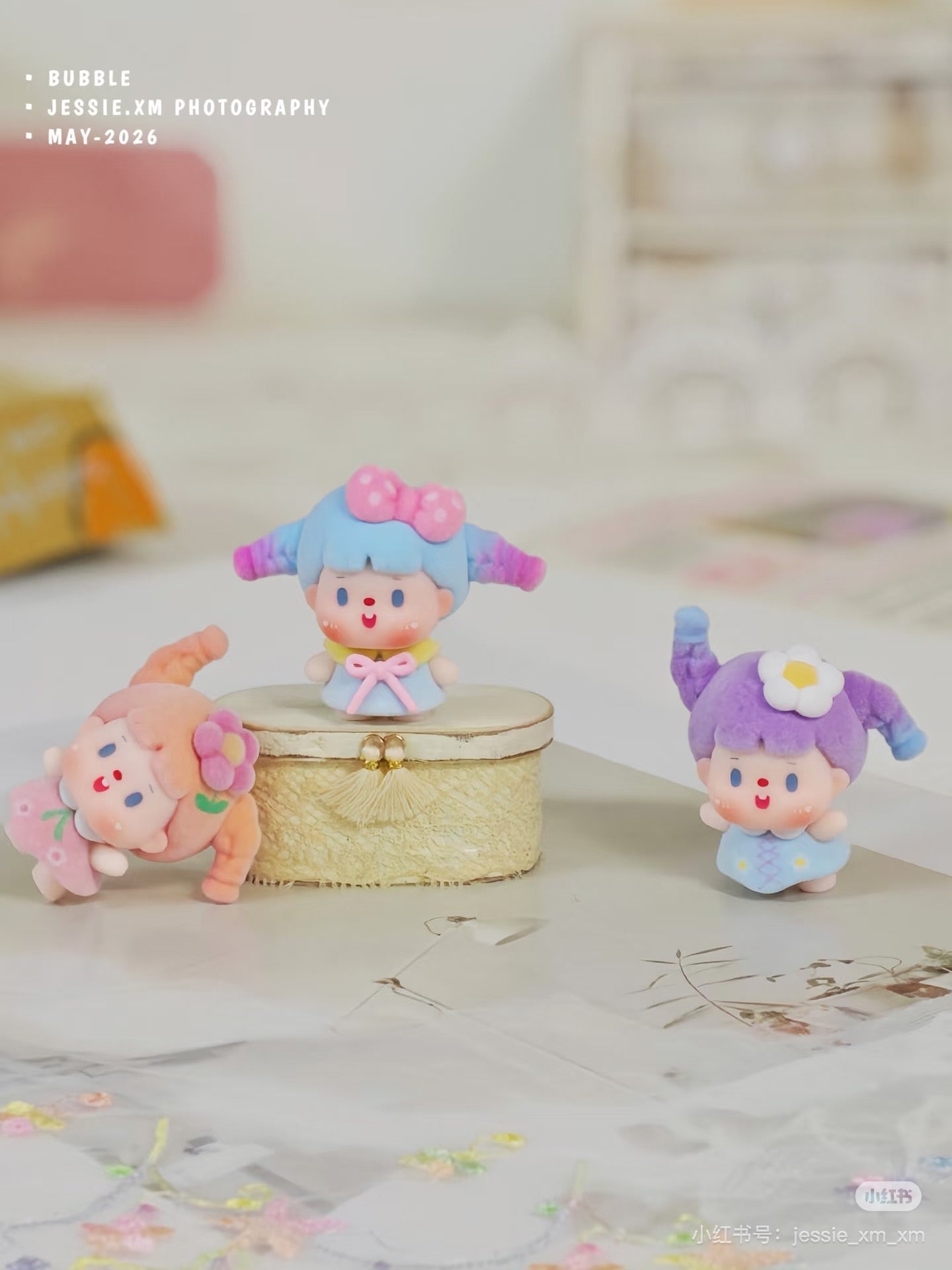 【NEW ARRIVAL】SWHY Bubble Ponytail Done,Cuteness Overload Mini Bean,4 In 1 Bag