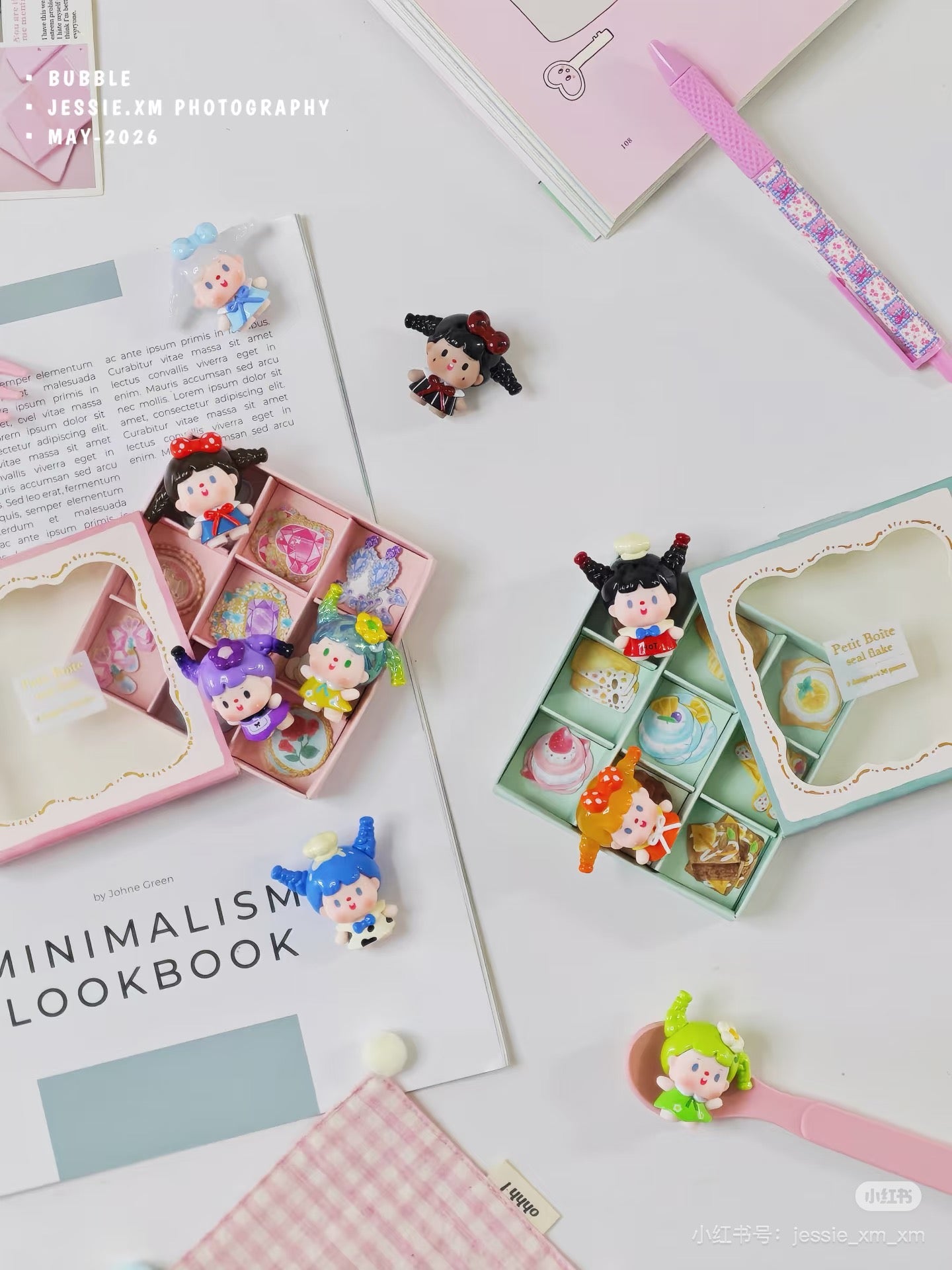 【NEW ARRIVAL】SWHY Bubble Ponytail Done,Cuteness Overload Mini Bean,4 In 1 Bag