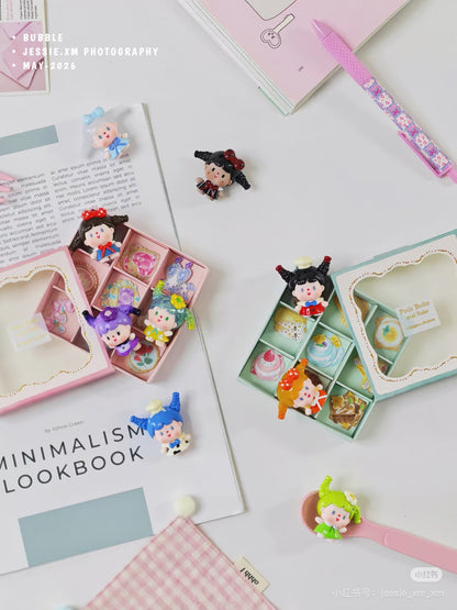 【NEW ARRIVAL】SWHY Bubble Ponytail Done,Cuteness Overload Mini Bean,4 In 1 Bag