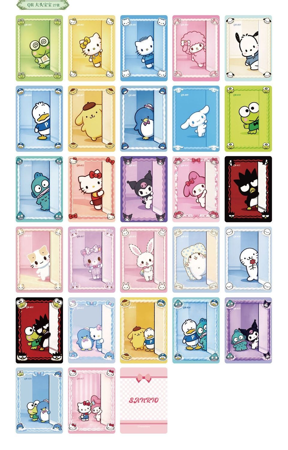 【NEW ARRIVAL】Sanrio Forest Themed Card,3 In 1 Bag-SHIP WITH OTHER ITEMS