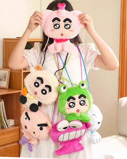 【NEW ARRIVAL】Shinchan Cute Baby Crossbody Bag Plush Doll
