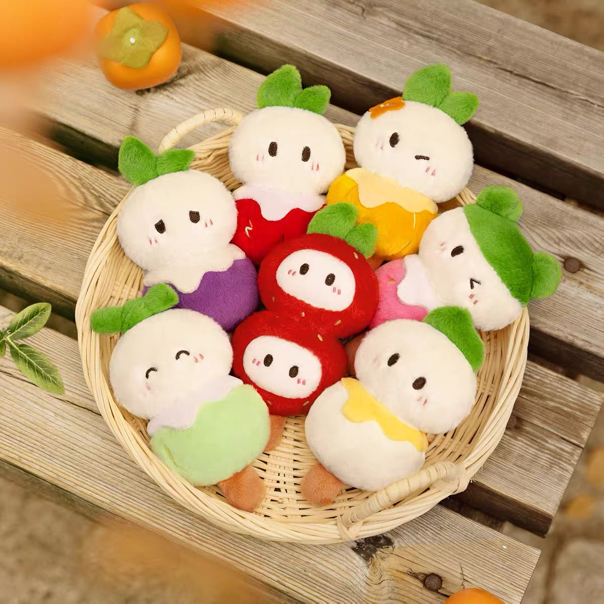 【NEW ARRIVAL】Radish Tanghulu Plush Doll Pendant