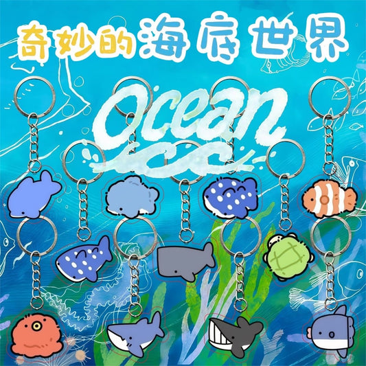 【NEW ARRIVAL】Ocean Animal World Keychain(32 designs)-SHIP WITH OTHER ITEMS