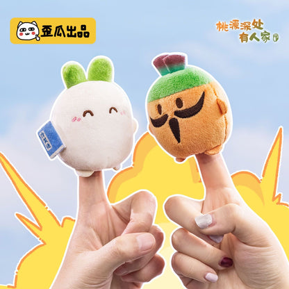 【NEW ARRIVAL】Radish Dumplings Cute Radish Hand Puppet Mini Plush