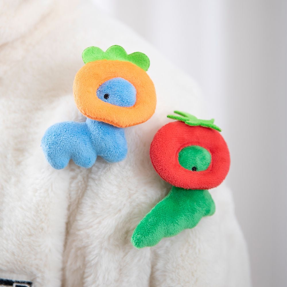【NEW ARRIVAL】Petty Dust Fruit Dinosaur Mini Plush Brooch