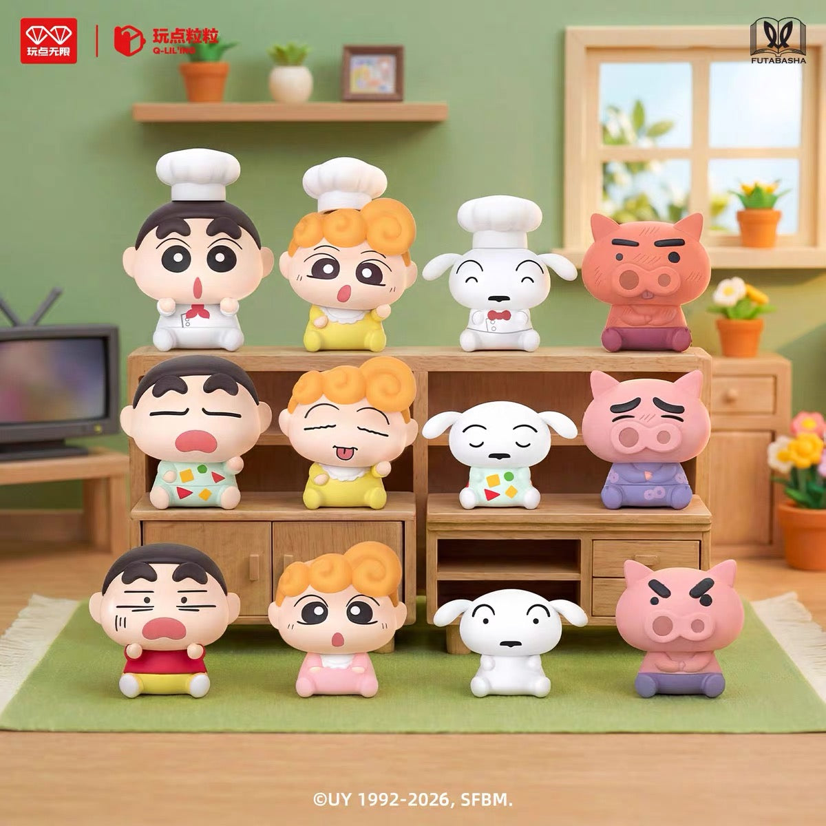 【NEW ARRIVAL】Shinchan Home Alliance Mini Figure Hanging Card