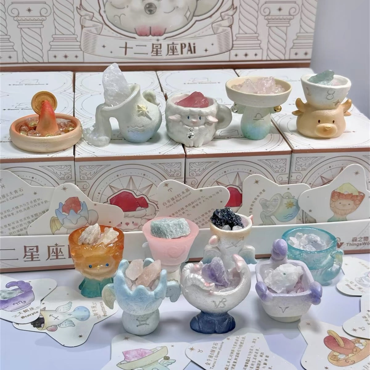 【NEW ARRIVAL】Twelve Constellations Crystal Pai