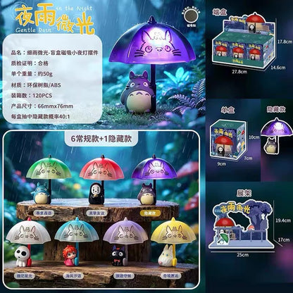 【NEW ARRIVAL】Ghibli Gentle Rain In The Night Luminous Fridge Magnet Night Light Toy