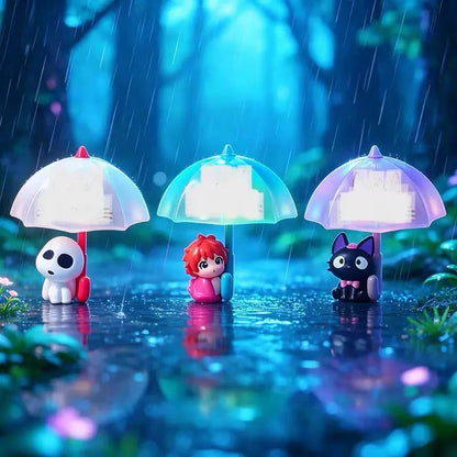 【NEW ARRIVAL】Ghibli Gentle Rain In The Night Luminous Fridge Magnet Night Light Toy