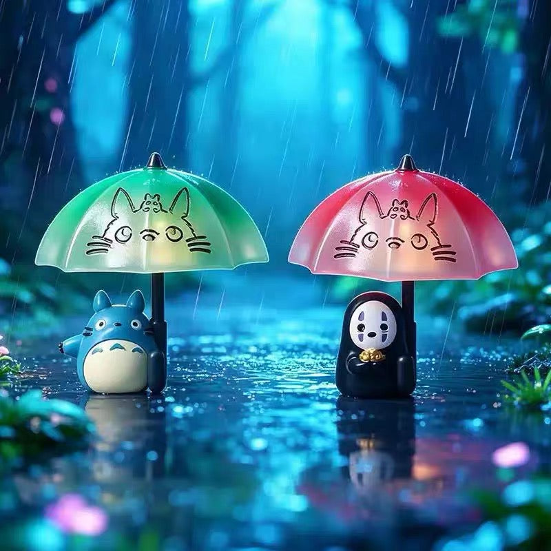 【NEW ARRIVAL】Ghibli Gentle Rain In The Night Luminous Fridge Magnet Night Light Toy